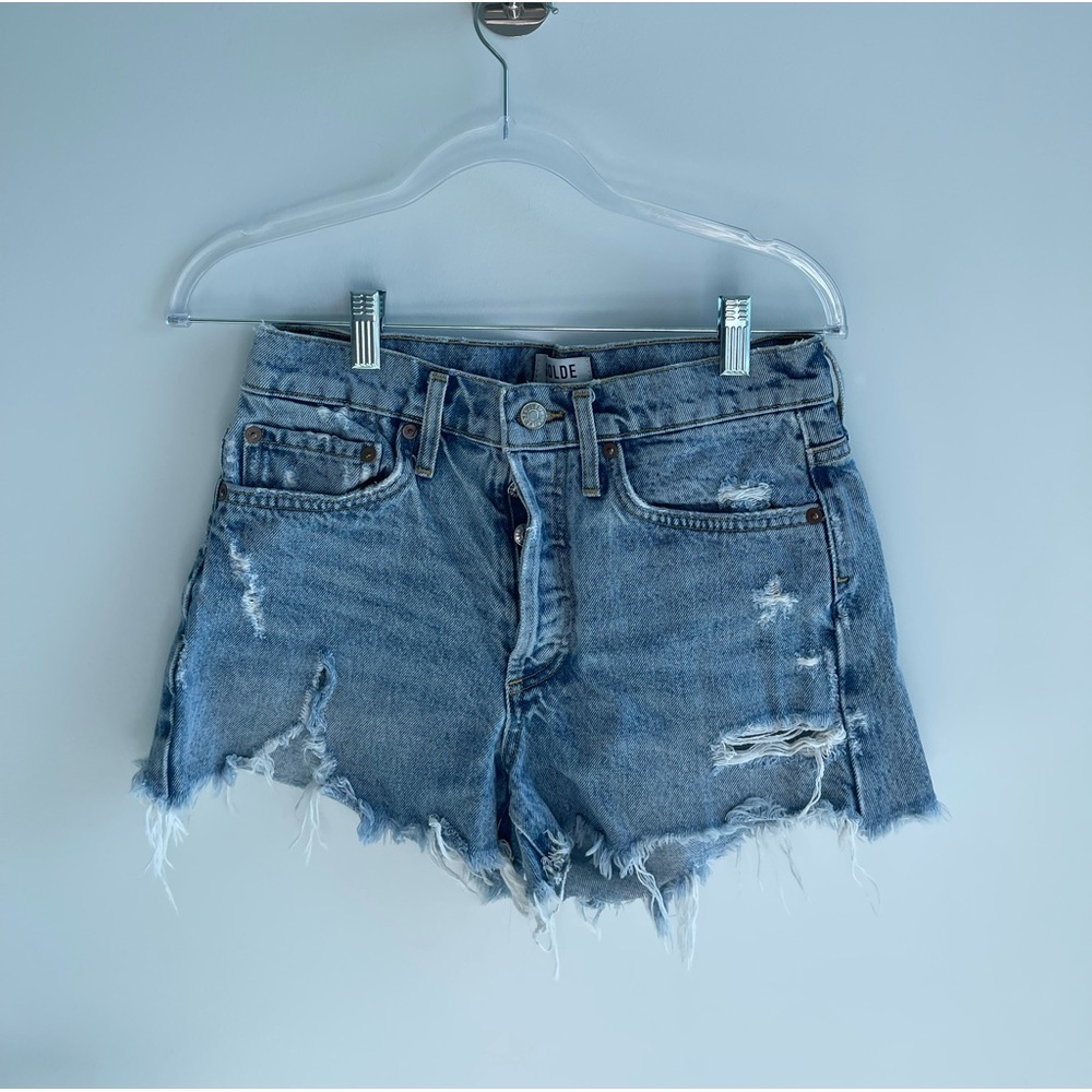 Agolde Denim Distressed Women Shorts